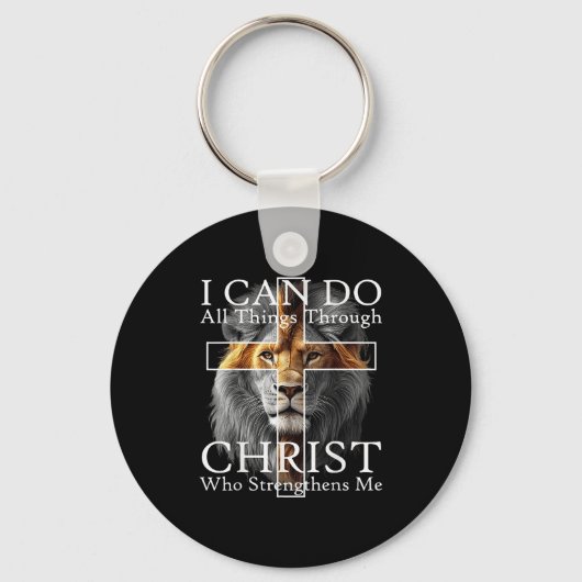 I Can Do All Things Through Christ Who Strengthens Schlüsselanhänger (Vorderseite)