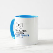 I Can Do All This Bible Verse Two-Tone Mug Tasse (Vorderseite Links)
