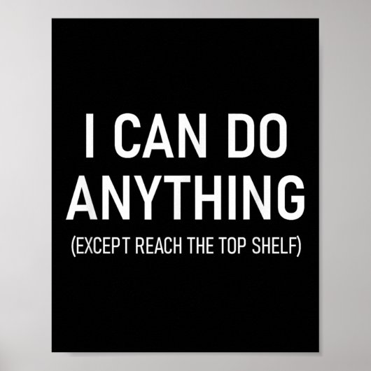 I Can Do Anything Except Reach The Top Shelf, Funn Poster (Vorne)