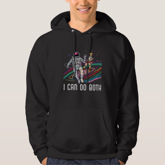 I Can Do Both Bisexual Rainbow Pride March Bisexua Hoodie (Vorderseite)