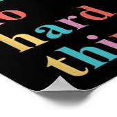 I Can Do Hard Things Apparel Uni-adults Humorous B Poster (Ecke)