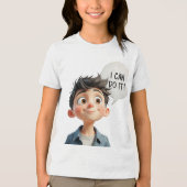 i can do it! Tri-Blend shirt (Vorderseite)