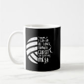 I Can Do Things Through Christ Volleyball Christia Kaffeetasse (Links)