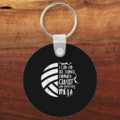 I Can Do Things Through Christ Volleyball Christia Schlüsselanhänger (Vorderseite)