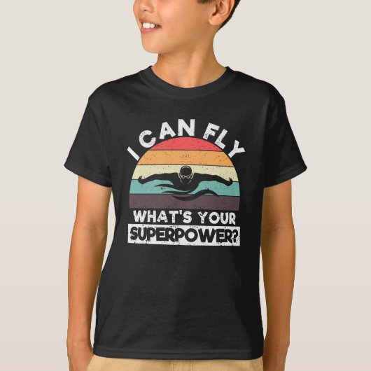 I can fly What is your super power Funny T-Shirt (Vorderseite)