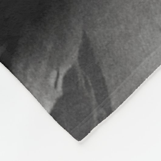 I Can Gray Stone Rock Fleecedecke (Ecke)