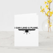 I Can Land A Plane Funny Lot Aviation Quote Karte (Gelbe Blume)