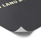 I Can Land A Plane Poster (Ecke)