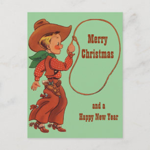 I Can Lasso Christmas Greetings Feiertagspostkarte