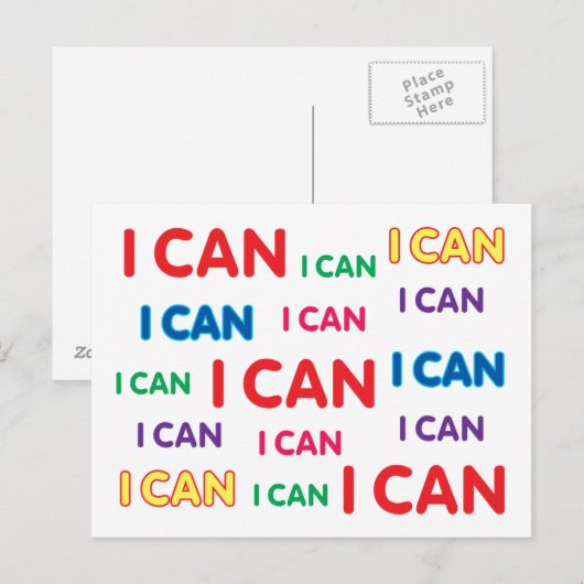 I CAN POSTCARD POSTKARTE (Vorne/Hinten)