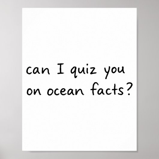I Can Quiz Ocean Facts Poster (Vorne)