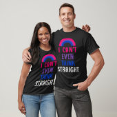 I Can t Even Think Straight Bisexual Pride Flag L T-Shirt (Unisex)