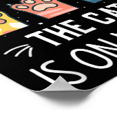 I Can’t Get Up Right Now The Cat Is On My Lap Poster (Ecke)