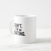 I Can’t. I’m Charting – Funny Nurse Kaffeetasse (Vorderseite Links)