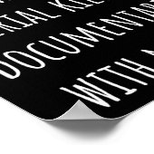 I Can’t I’m Watching Serial Killer Doentaries With Poster (Ecke)