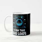 I Can Take Big Loads Funny Laundry Day Washing Mac Kaffeetasse (Links)