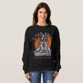 I Can Wait  But Not for long Astronaut Statement Sweatshirt (Vorne ganz)