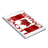 I Canada Canada Journal Canada Souvenir Notebooks Notizblock (Rechte Seite)