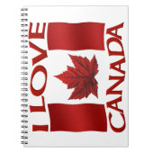 I Canada Canada Journal Canada Souvenir Notebooks Notizblock (Vorderseite)