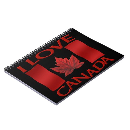 I Canada Canada Journal Canada Souvenir Notebooks Notizblock (Linke Seite)