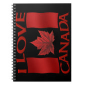 I Canada Canada Journal Canada Souvenir Notebooks Notizblock (Vorderseite)