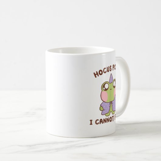 I Cannot Focus Funny Adhd Sitive Frog Kaffeetasse (VorderseiteRechts)
