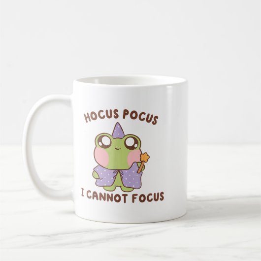 I Cannot Focus Funny Adhd Sitive Frog  Kaffeetasse (Links)