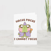 I Cannot Focus Funny Adhd Sitive Frog Karte (Vorderseite)