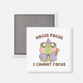 I Cannot Focus Funny Adhd Sitive Frog Magnet (Vorderseite/Rückseite)