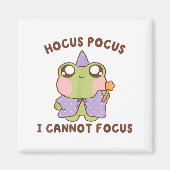 I Cannot Focus Funny Adhd Sitive Frog Magnet (Vorne)