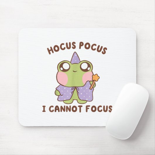 I Cannot Focus Funny Adhd Sitive Frog Mousepad (Mit Mouse)