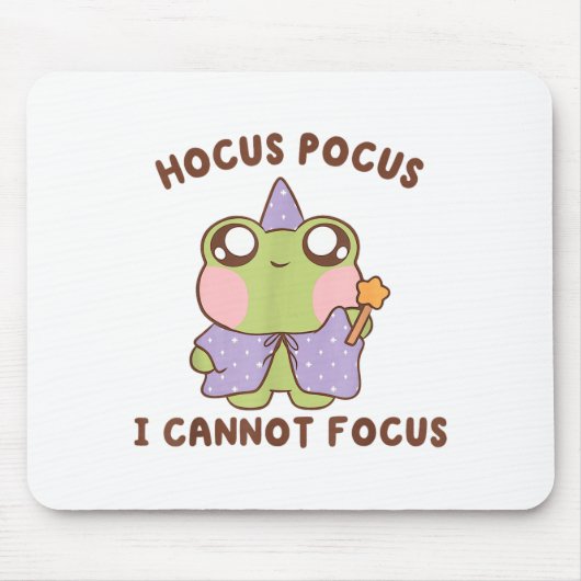 I Cannot Focus Funny Adhd Sitive Frog Mousepad (Vorne)
