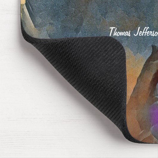 I Cannot Live Without Books, by Thomas Jefferson Mousepad (Ecke)