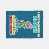 I Can't Argue With My Sister She's Old & Old P Fleecedecke (Vorderseite (Horizontal))