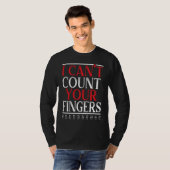 I Can't Count Your Fingers Braille Blind Awareness T-Shirt (Vorne ganz)