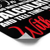 I Can't Do Social Media But I Can Write In Cursive Poster (Ecke)