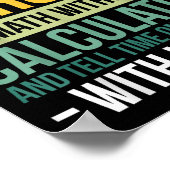 I Can't Do Social Media But I Can Write In Cursive Poster (Ecke)