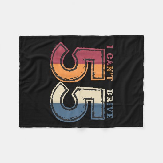 I Cant Drive 55 Legend 1970 55th Birthday Retro Me Fleecedecke (Vorderseite (Horizontal))