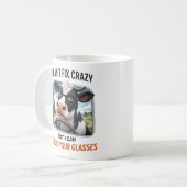 I Can't Fix Crazy but I Adjust Your Glasses Kaffeetasse (Vorderseite Links)