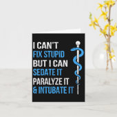 I Cant Fix Stud But I Can Sedate It Sarcasm Ems Me Karte (Gelbe Blume)