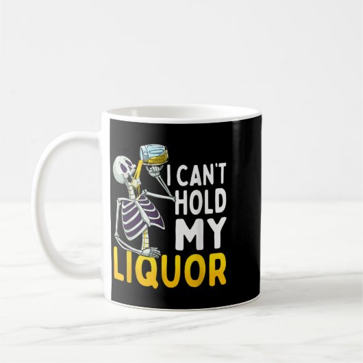 I Cant Hold My Liquor Funny Halloween Skeleton Dri Kaffeetasse (Links)