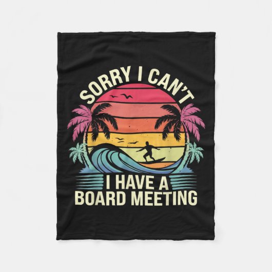 I Cant I Have A Board Meeting Fleecedecke (Vorderseite)