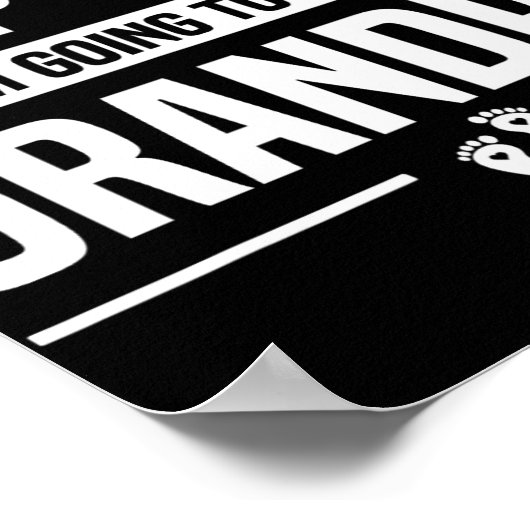 I Can't Keep Calm I'm Going To Be A Grandpa Poster (Ecke)