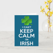 I Can't Keep Calm I'm Irish St Patrick's Day Funny Karte (Gelbe Blume)