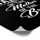 I cant keep calm im the Mother of the Bride funny Poster (Ecke)