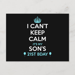 I Cant Keep Calm Its My 21St Birthday  Postkarte