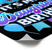 I Cant Keep Calm Its My Daughter Birthday Shirt Bd Poster (Ecke)