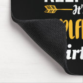 I Cant Keep Calm Its My Girlfriend's Birthday Mousepad (Ecke)