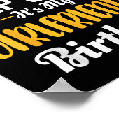 I Cant Keep Calm Its My Girlfriend's Birthday Poster (Ecke)