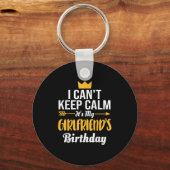 I Cant Keep Calm Its My Girlfriend's Birthday Schlüsselanhänger (Vorderseite)